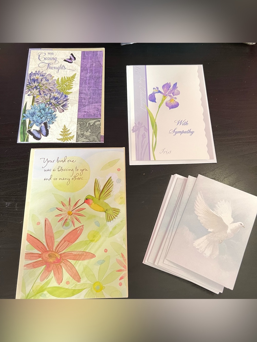 Vintage 18 Sympathy Card Lot: Sympathy Card Lot